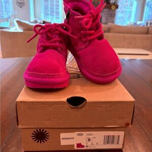 Ugg Boots, hot pink, little girls size 8